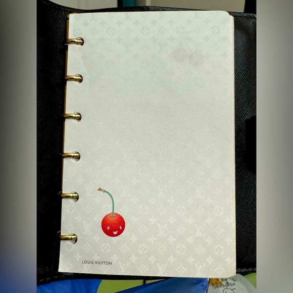 Louis Vuitton Mini Lin Agenda Cherry Papers and Address Book - Picture 7 of 13